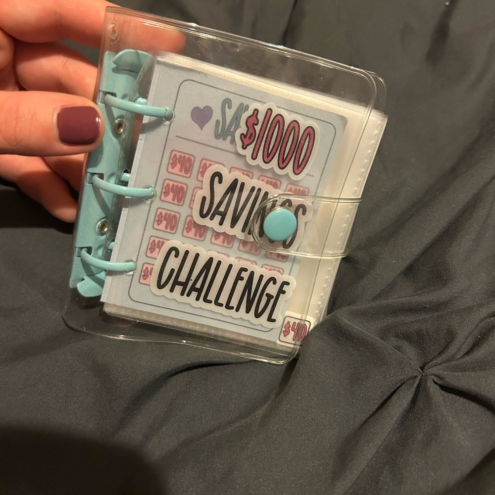 Blue Savings Challenge Binder